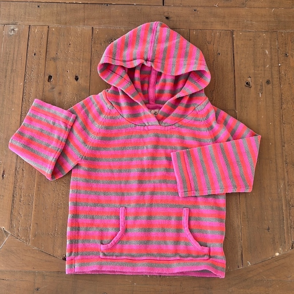 Peek striped hooded sweater